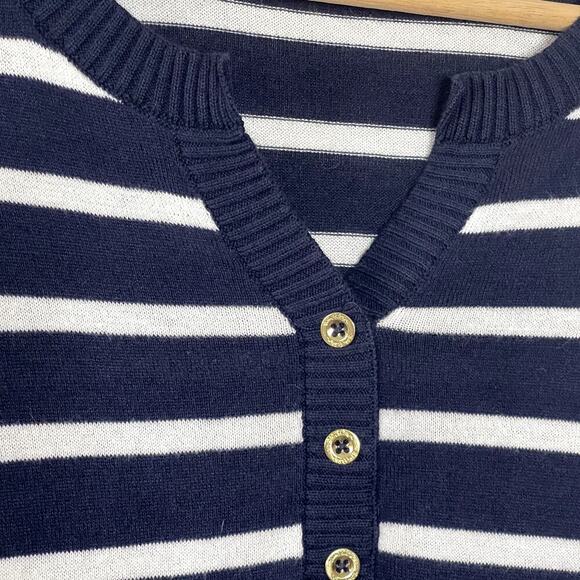 LILLY PULITZER FARAWAY SWEATER TRUE NAVY MOONLIGHT STRIPE SIZE XXS - Picture 5 of 8